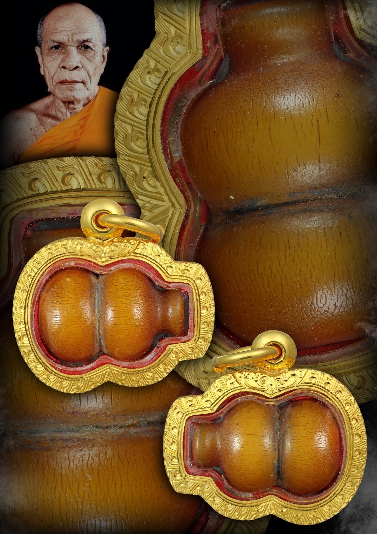 龍婆術 屈白欖 2500 招財葫蘆 - 298 Thai Amulet 泰國佛牌專門店