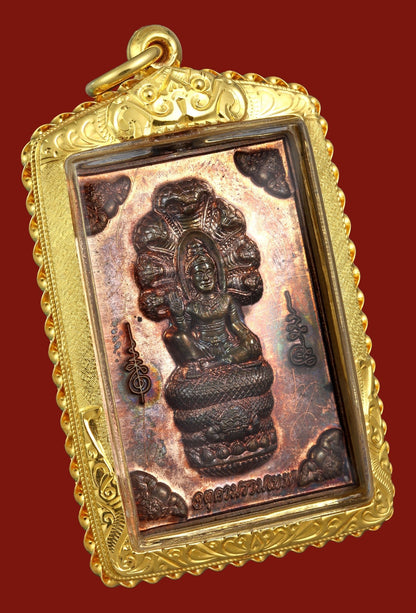 阿贊速 佛曆2549 澤度金那朗 紅銅材質 - 298_thai_amulet