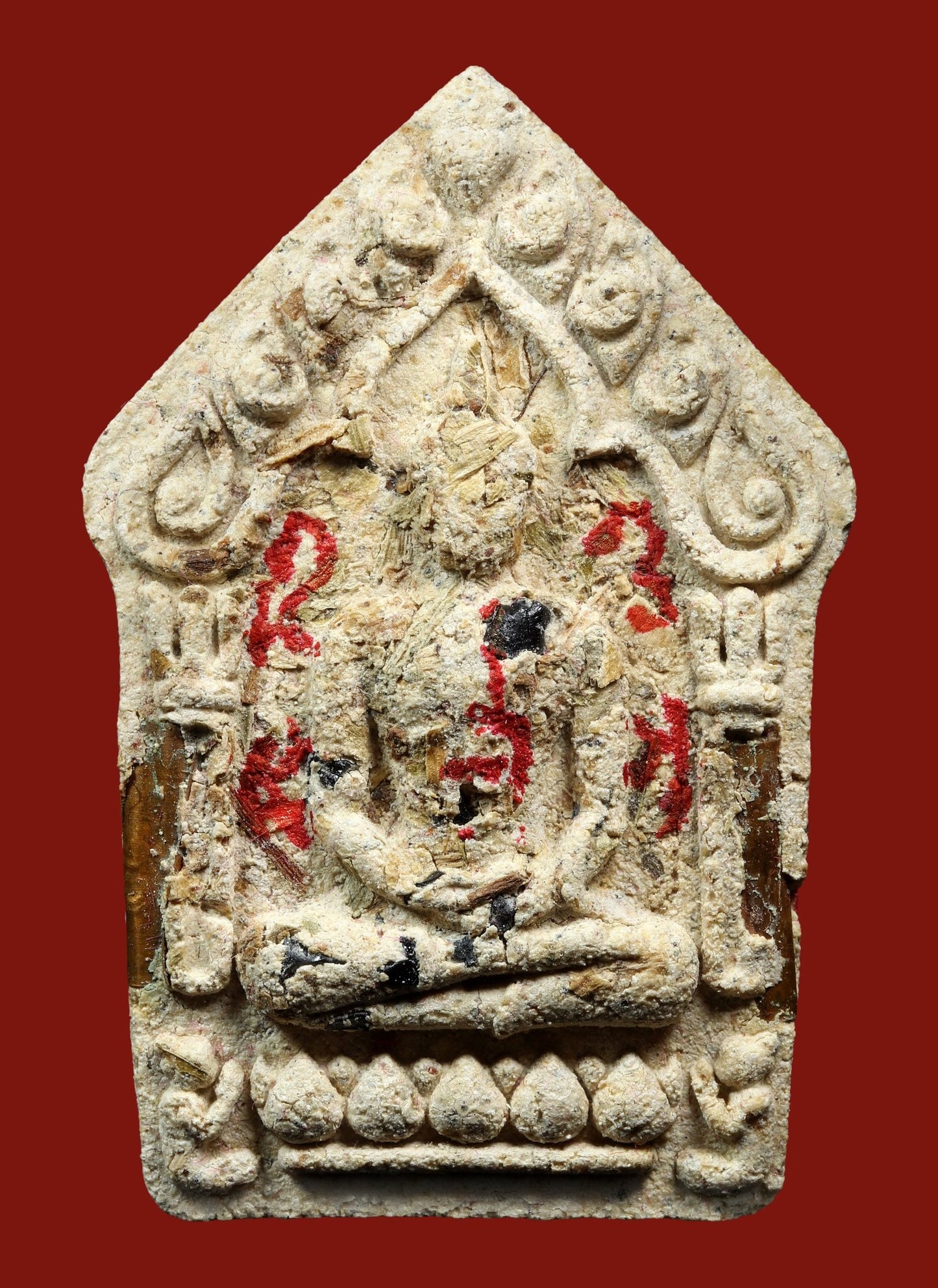 龍婆堪暖 佛歷2560 一期派古曼坤平大模 銅符管 - 298_thai_amulet